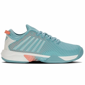 K Swiss Hypercourt Supreme Women Tennis Shoes - Nile Blue/Blanc De Blanc/Desert Flower Kswiss tennis shoes
