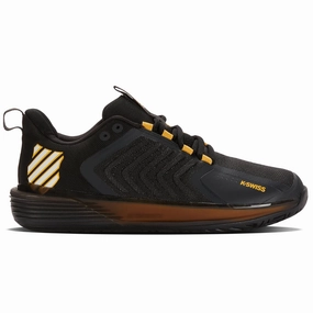 K Swiss Ultrashot 3 Men Tennis Shoes - Moonless Night/Amber Yellow Kswiss tennis shoes
