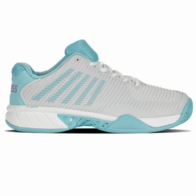 K Swiss Womens Hypercourt Express 2 Tennis Shoes - Bright White / Blue Kswiss tennis shoes