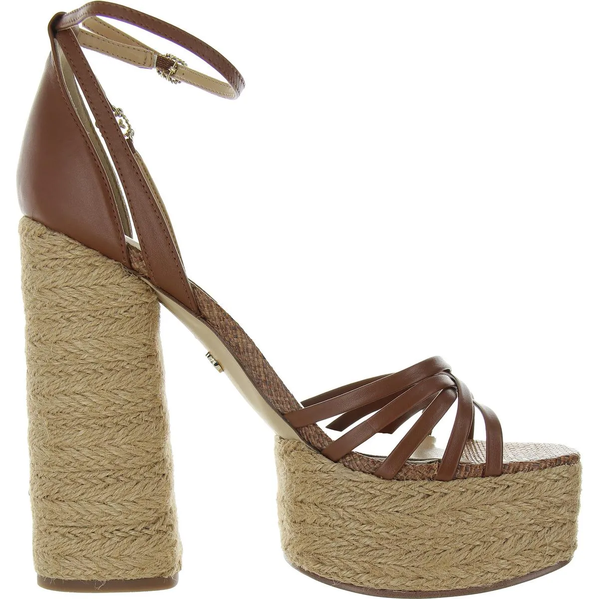 KADE Womens Criss-Cross Leather Platform Heels