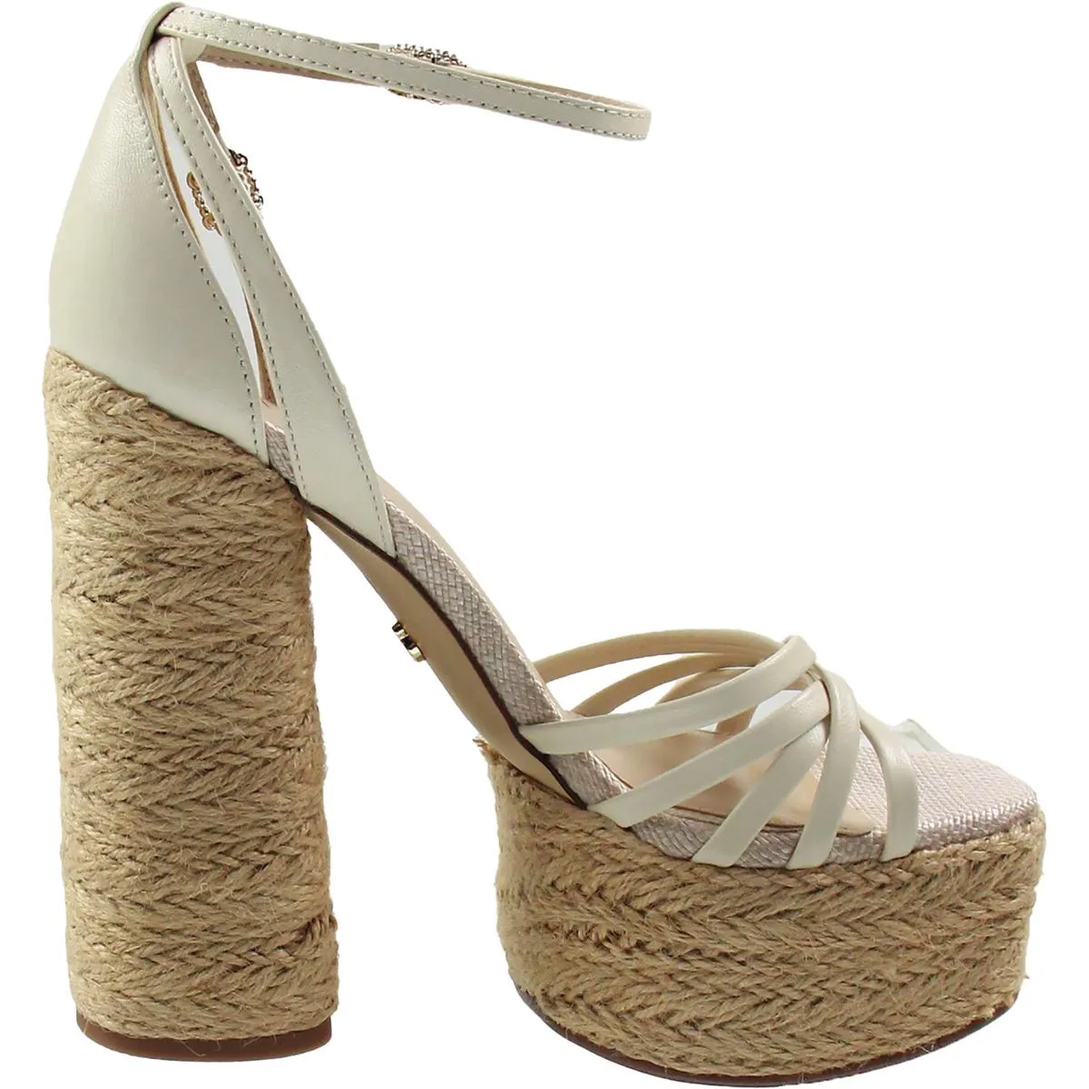 KADE Womens Criss-Cross Leather Platform Heels