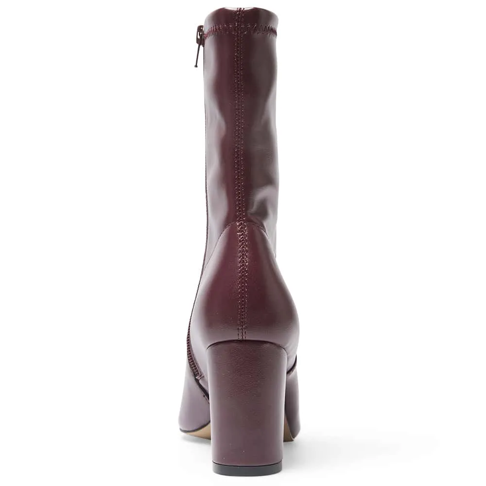 Karly Boot in Wine