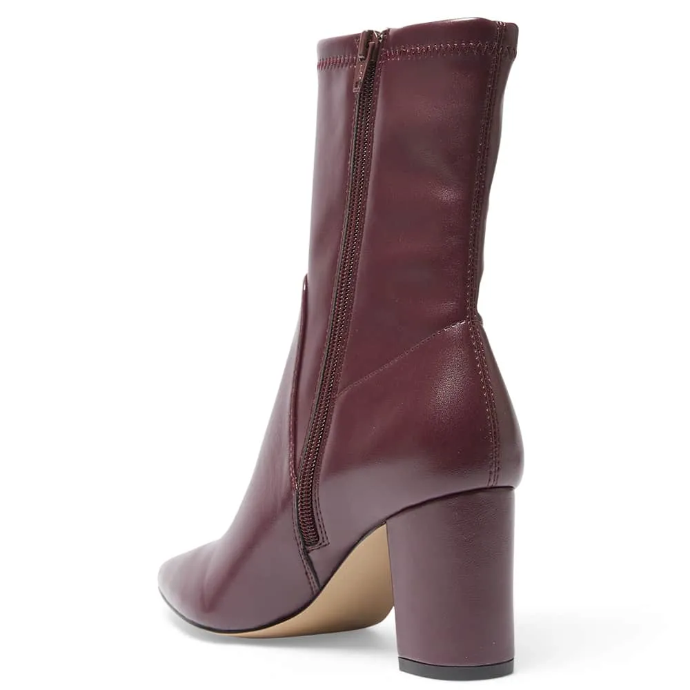 Karly Boot in Wine