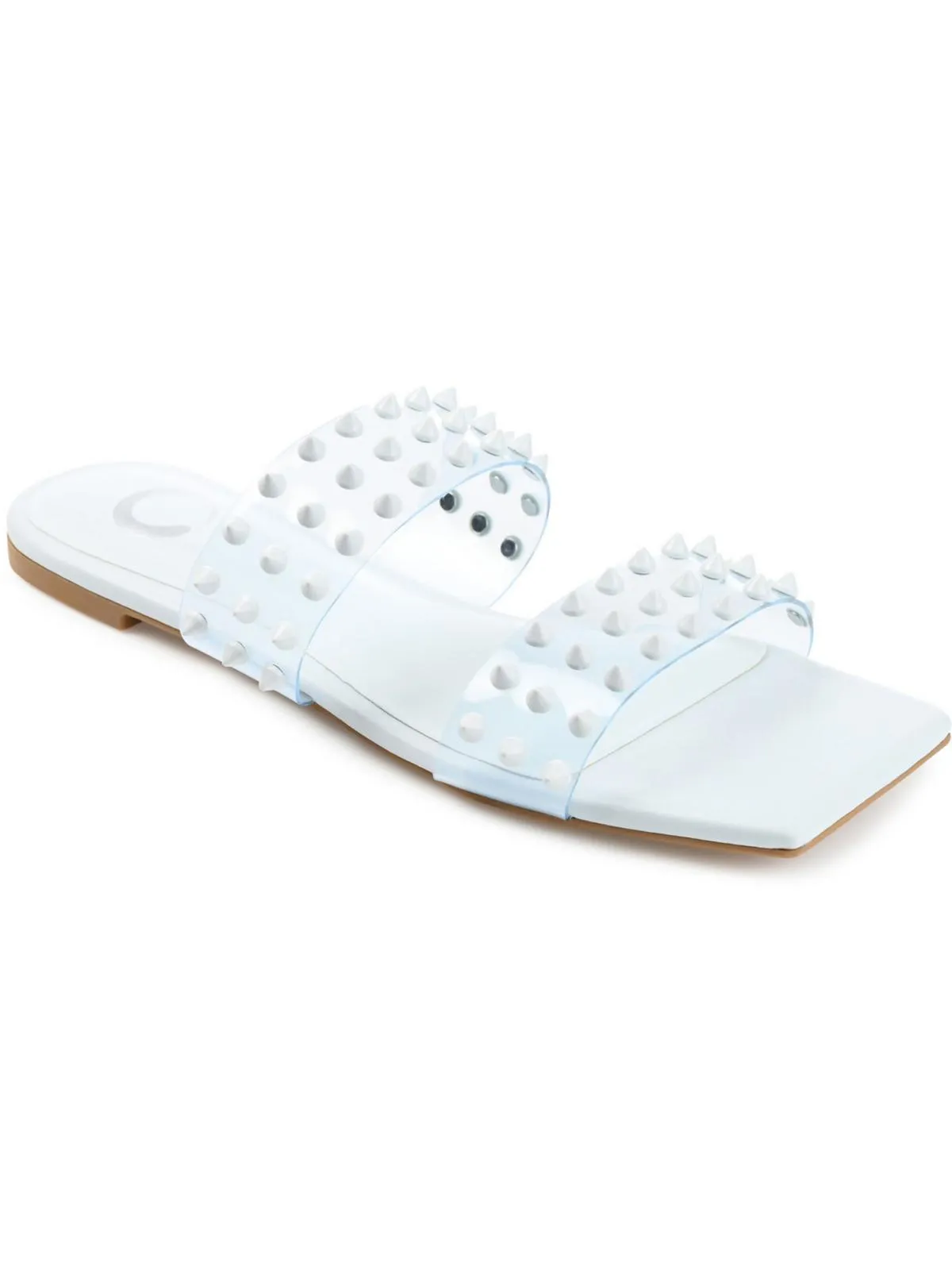 KATARI Womens Open Toe Vinyl Flatform Sandals
