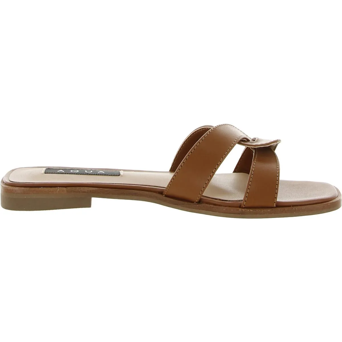 Kelly Womens Leather Criss-Cross Front Flip-Flops