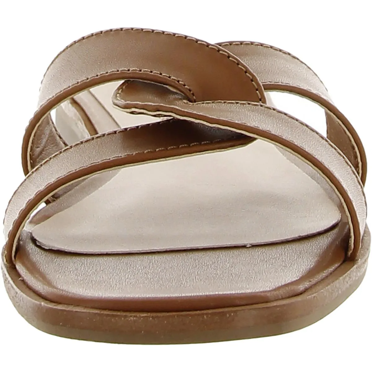 Kelly Womens Leather Criss-Cross Front Flip-Flops