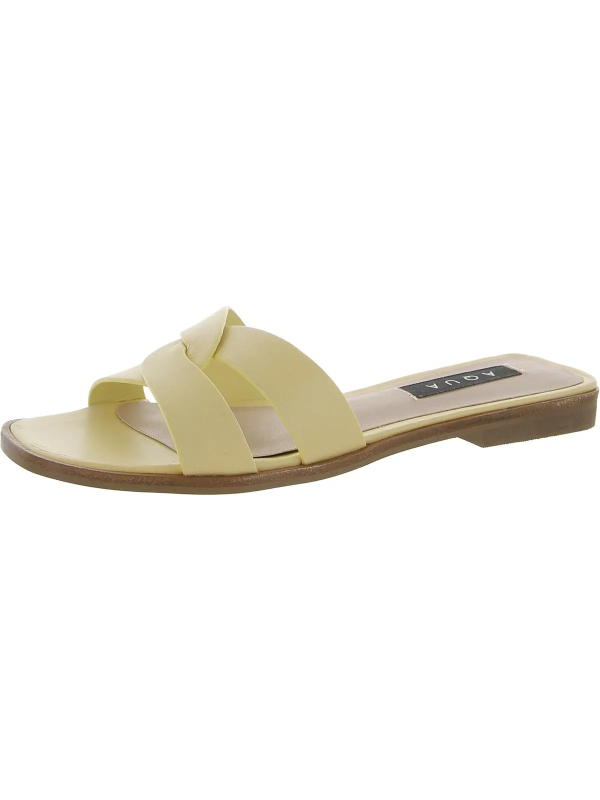 Kelly Womens Leather Criss-Cross Front Flip-Flops
