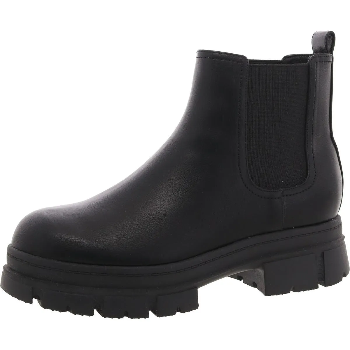 Kimma 3 Womens Faux Leather Ankle Chelsea Boots