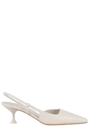 Kira Calf Leather Slingback Pumps