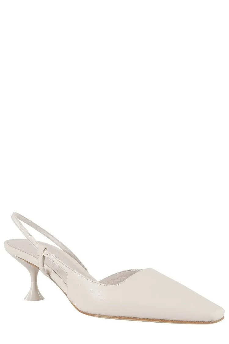 Kira Calf Leather Slingback Pumps