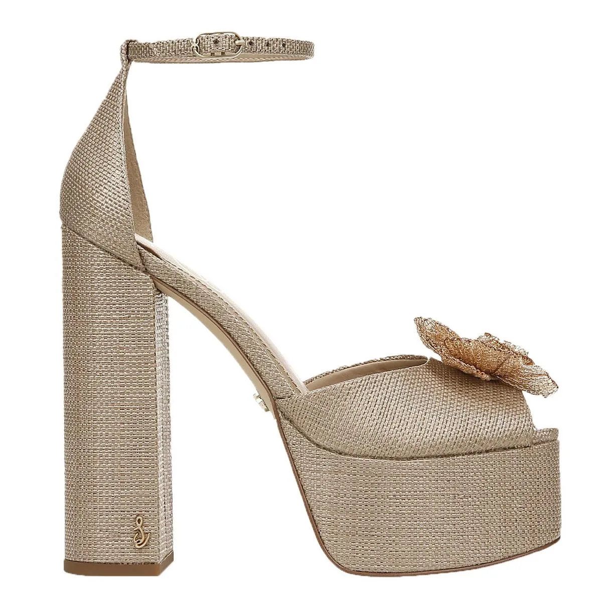 KORI FLORA Womens Ankle Strap Open Toe Platform Sandals