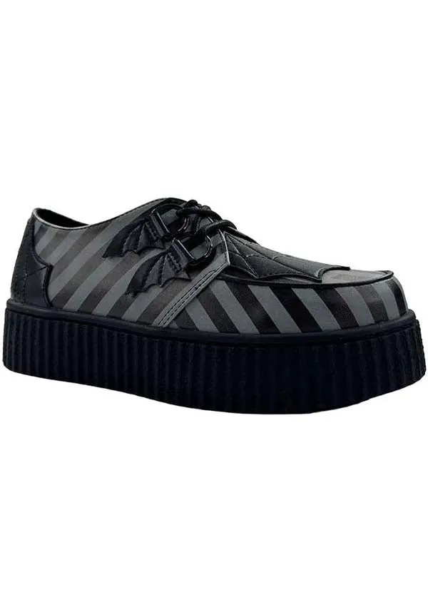 Krypt Web Stripe [Grey/Black] | CREEPERS**