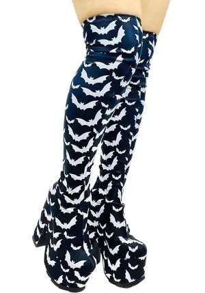 Labyrinth Bat [Black/White] | PLATFORM BOOTS**