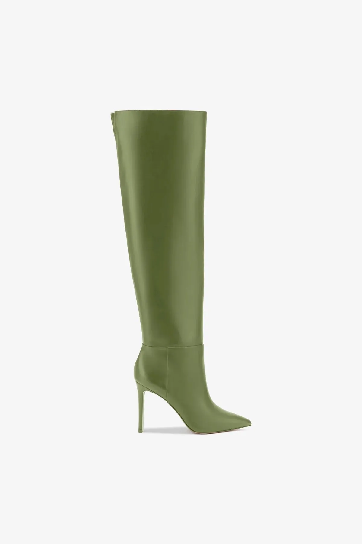 Larroud x Jennifer Fisher Boot In Martini Green Leather
