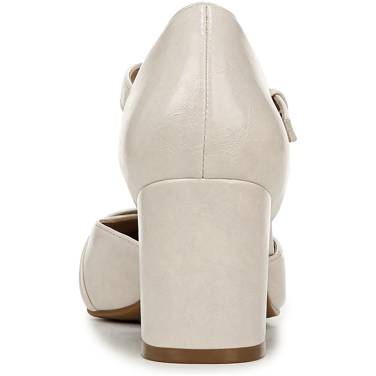Lavish Womens Buckle Faux Leather Ankle Strap