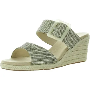 Layla Womens Buckle Woven Espadrilles
