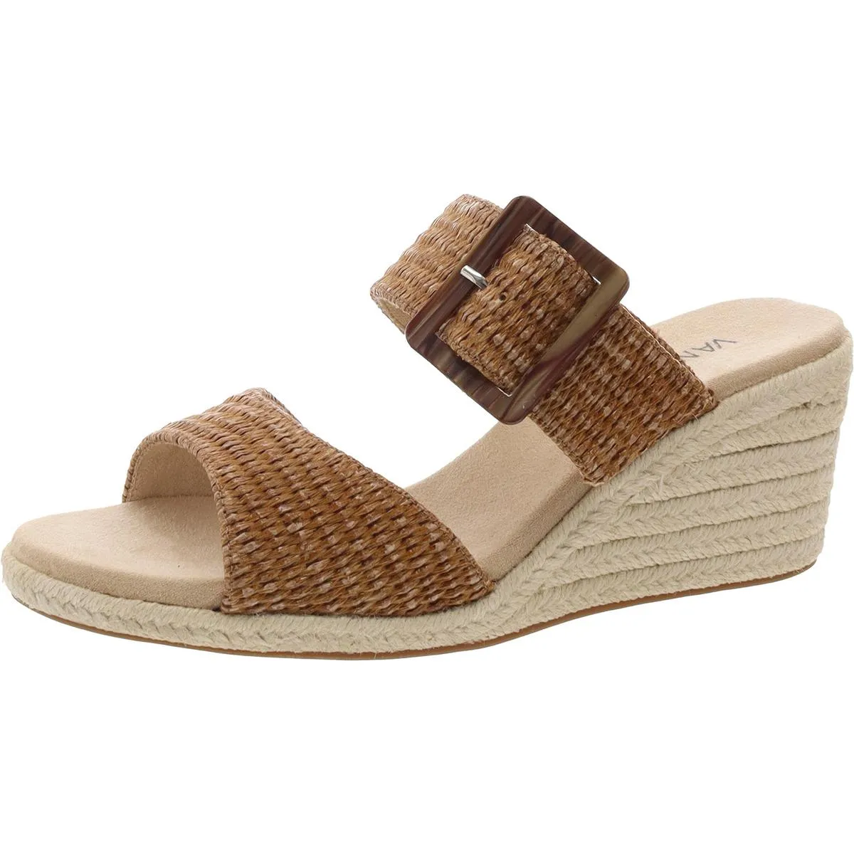 Layla Womens Buckle Woven Espadrilles