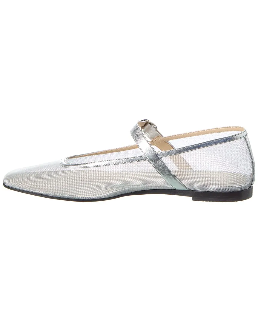 Le Monde Beryl Mesh & Leather Mary Jane Flat