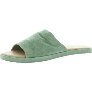 Leighten Sandal Womens Suede Slip-On Flat Sandals