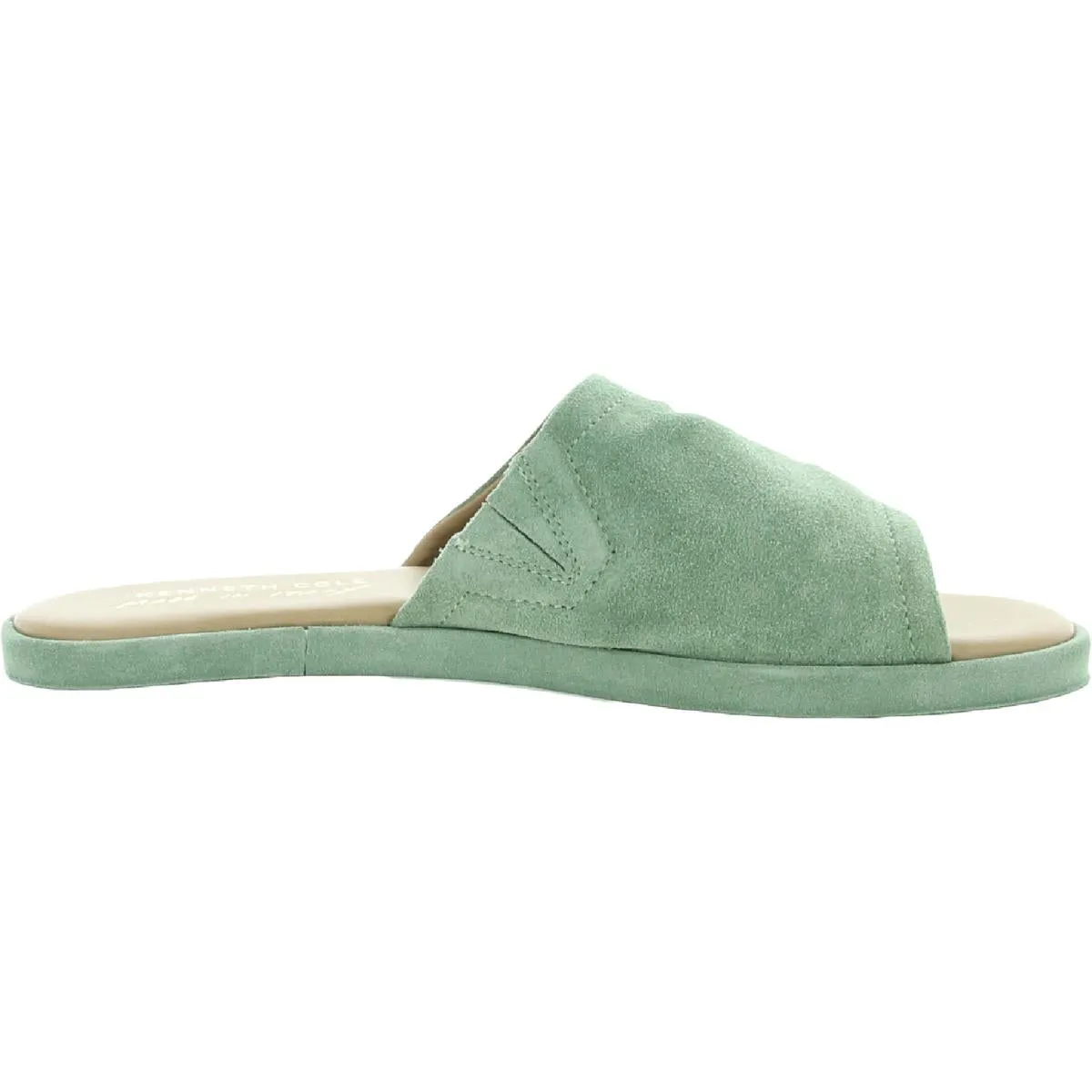 Leighten Sandal Womens Suede Slip-On Flat Sandals