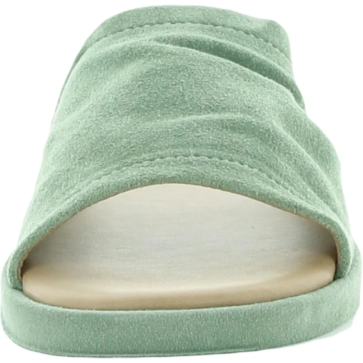 Leighten Sandal Womens Suede Slip-On Flat Sandals