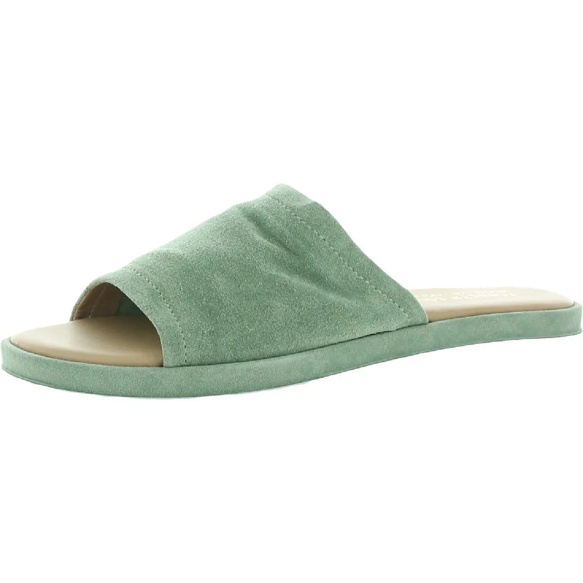 Leighten Sandal Womens Suede Slip-On Flat Sandals