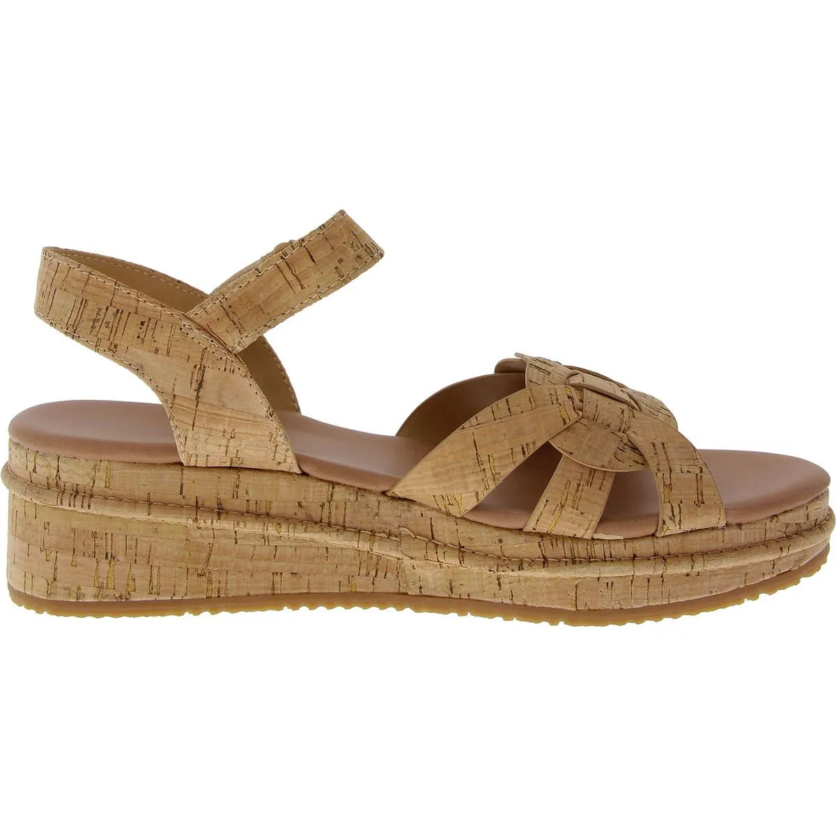 Lena Womens Open Toe Adjustable Ankle Strap