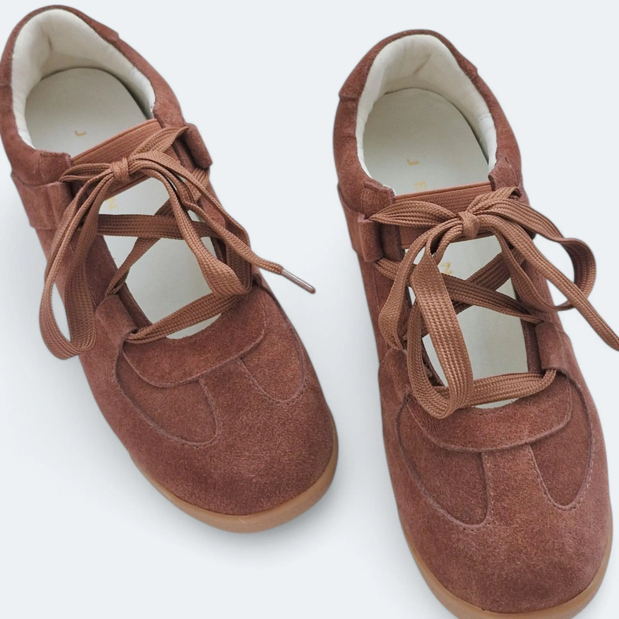 Lily Suede Leather Sneakers