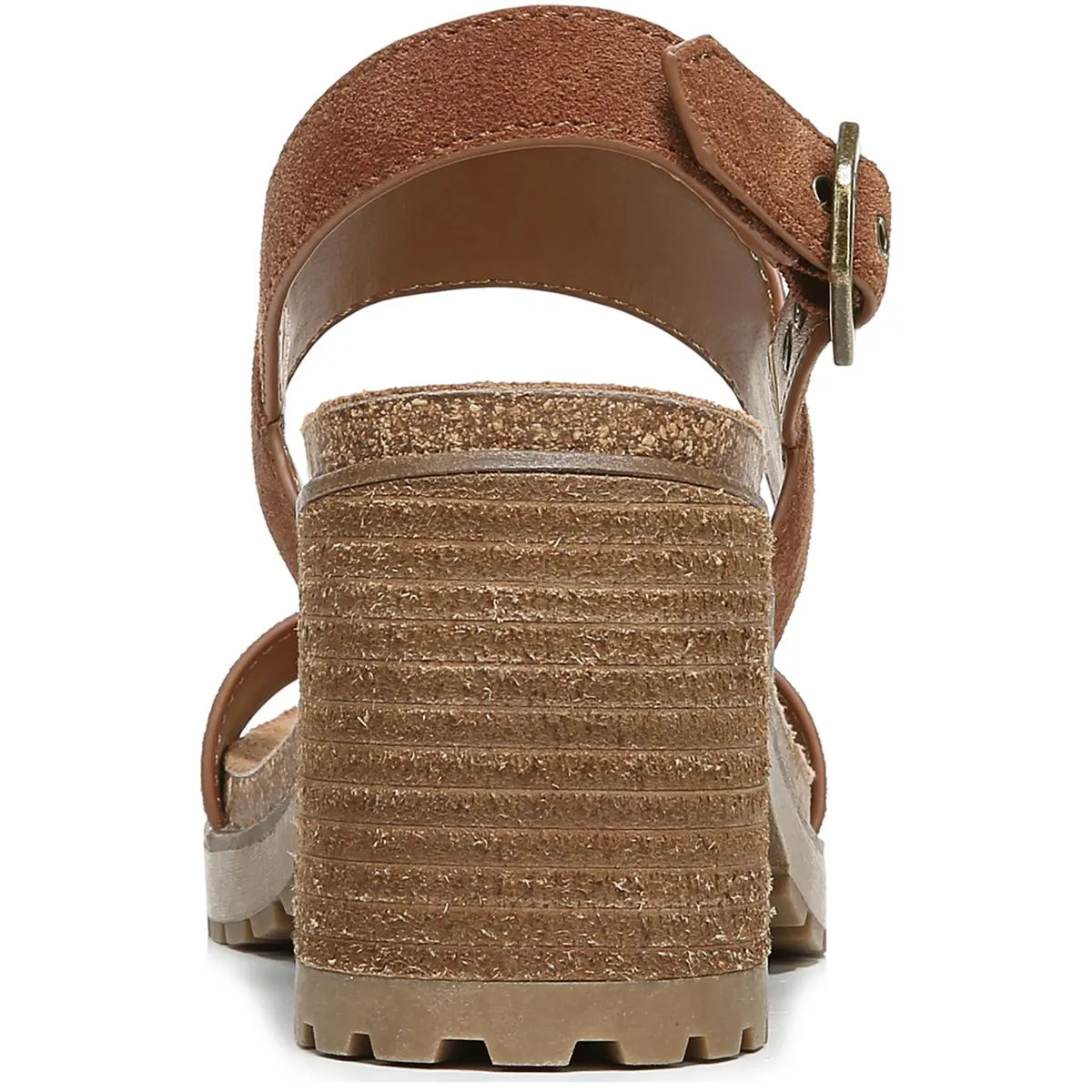 Lola  Womens Suede Slingback Block Heel