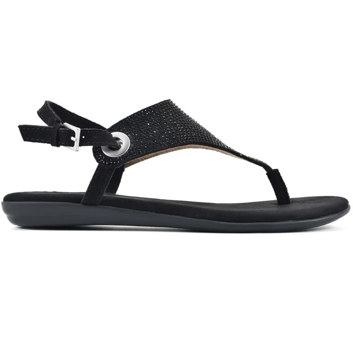 London 2 Womens Rhinestone Slingback Sandals