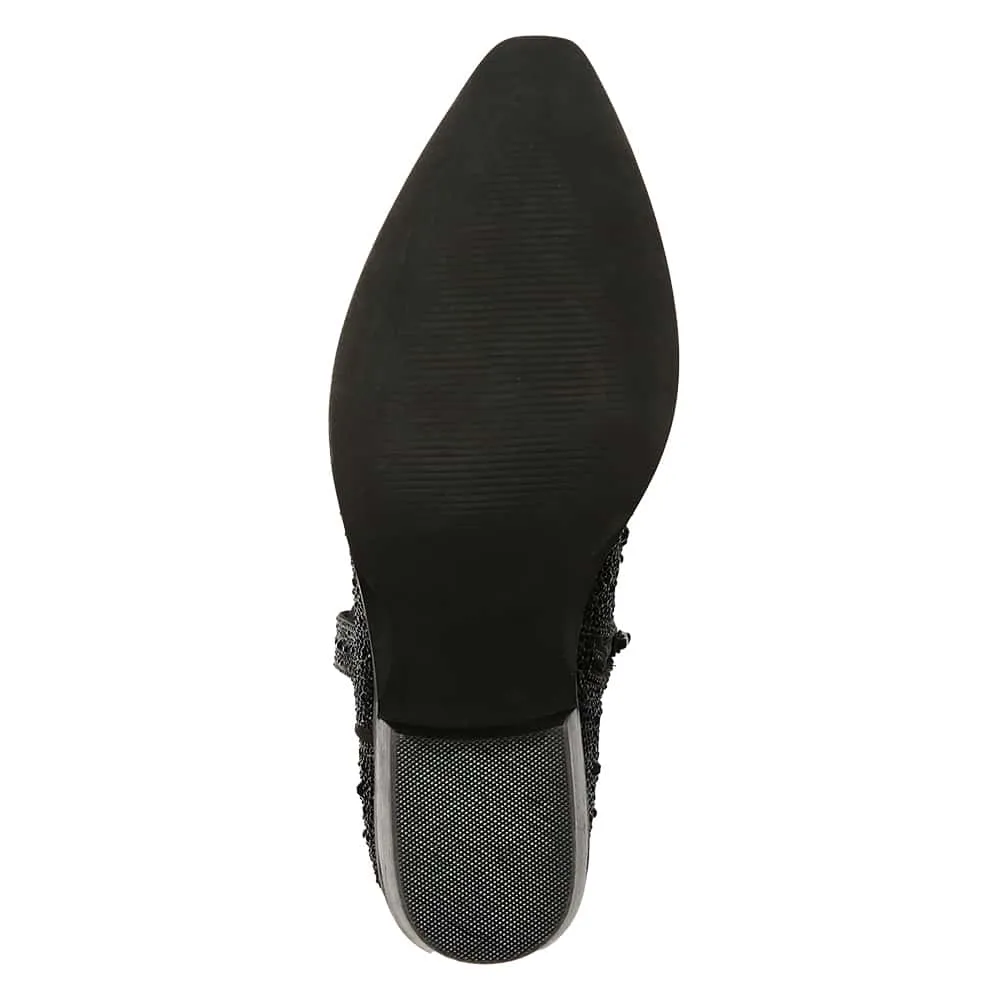Lonestar Boot in Black Rhinestone