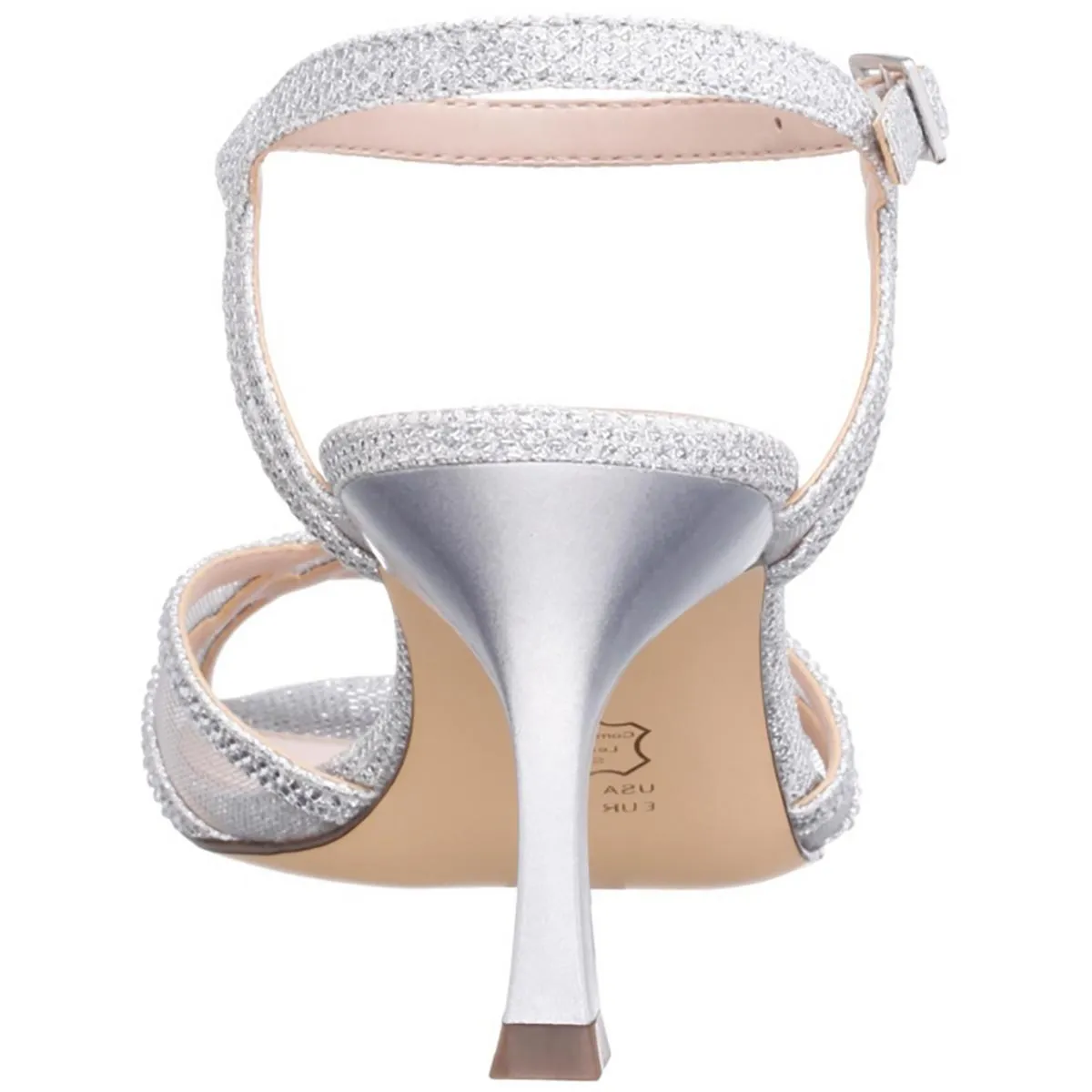 Lori Womens Peep Toe Ankle Strap Heels