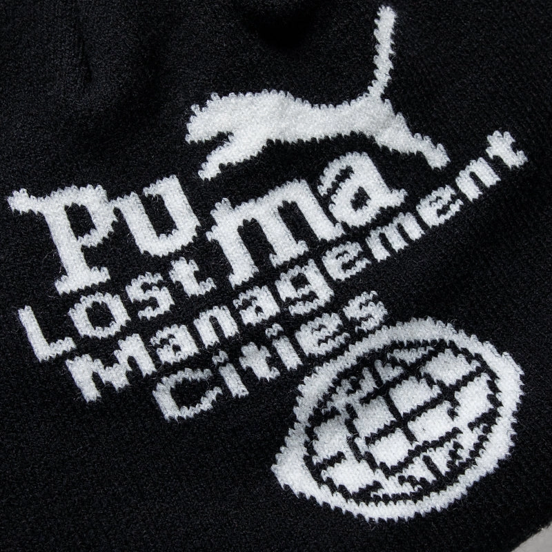 Lost Management Cities x Puma Cuffless Beanie - Black Puma trainer style images