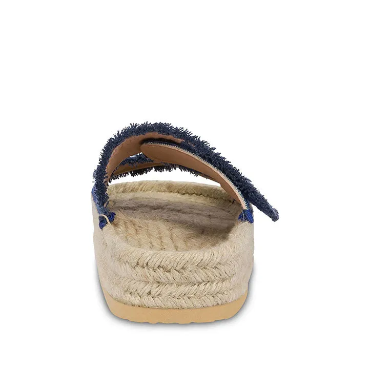 LOVE MOSCHINO ROPE DENIM SANDALS