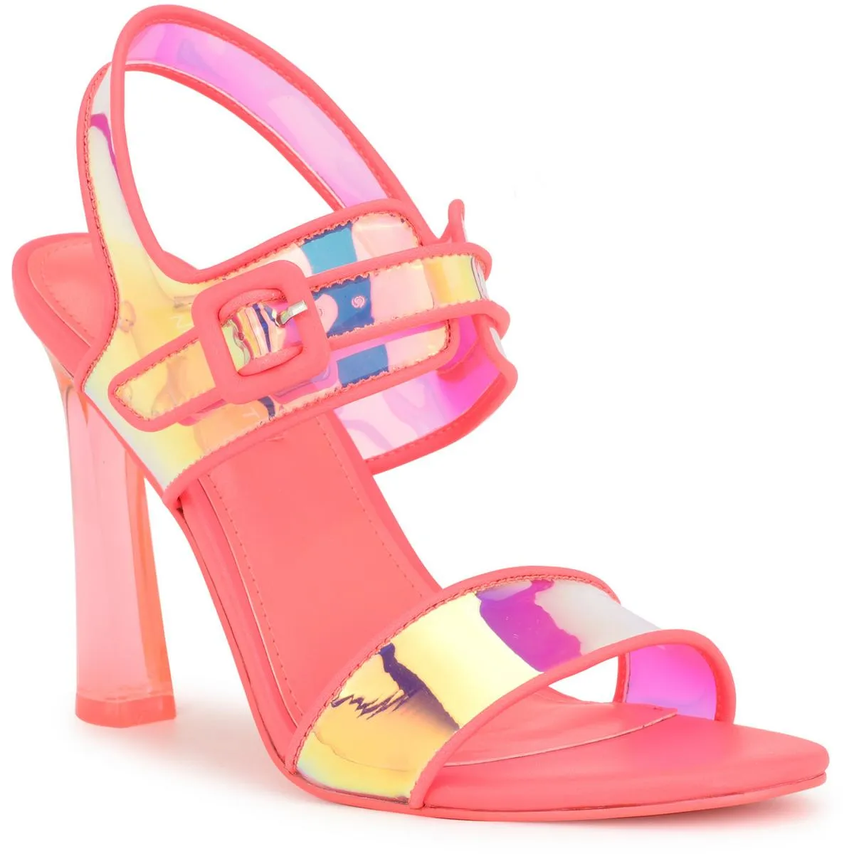 LUCILEP3 Womens Buckle Man Made Heels