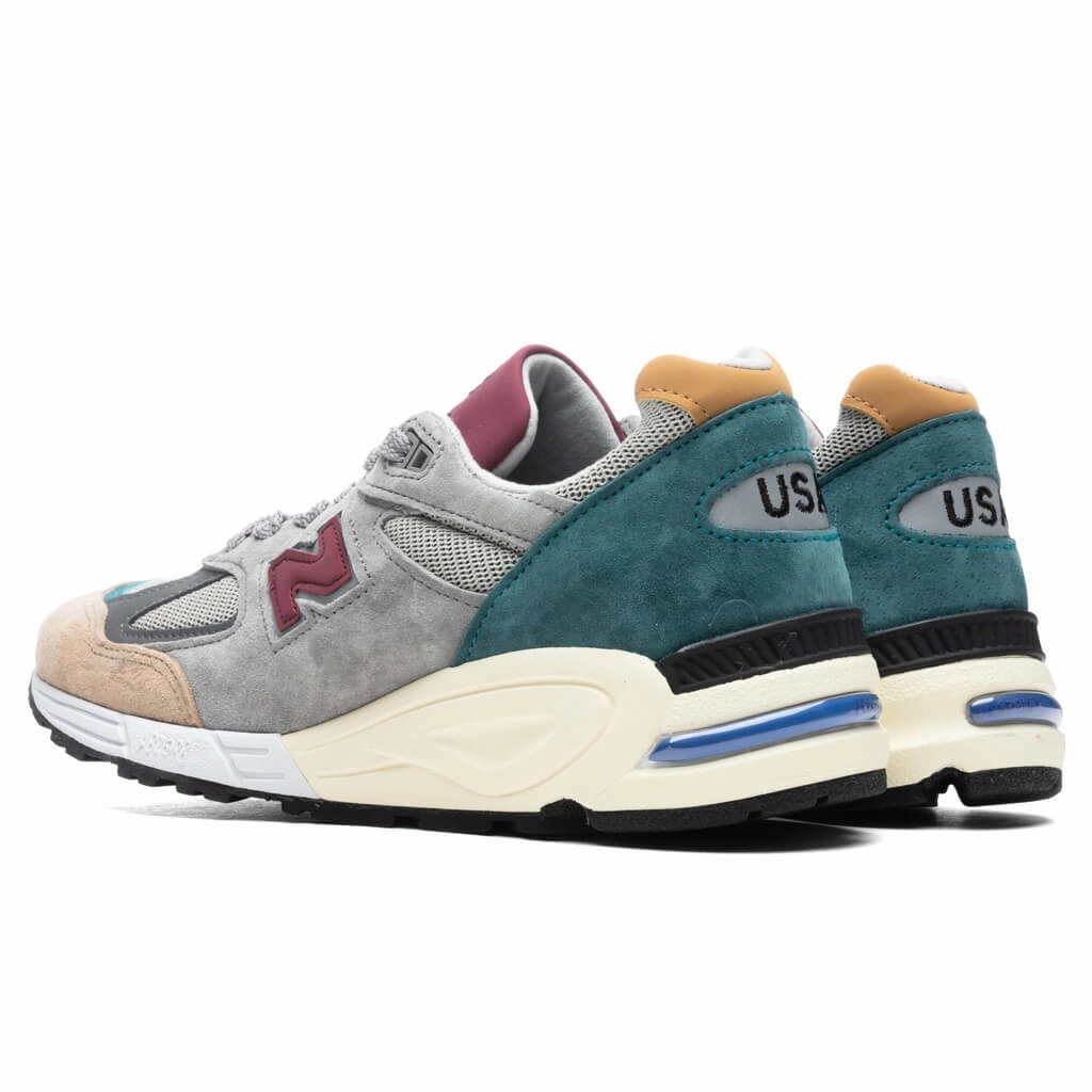 Made In US 990v2 - Grey/Green New Balance Sport & Comfort Shoes