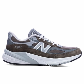 Made in USA 990v6 - Olive/Grey New Balance shoes for walking and running