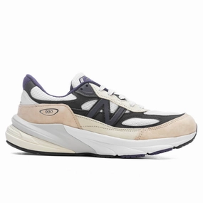 Made in USA 990v6 - White/Black Plum/Phantom New Balance shoes for walking and running