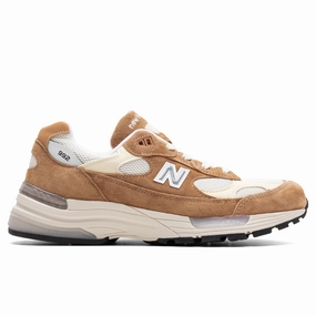 Made In USA 992 - Sweet Caramel/Calcium New Balance shoes for walking and running