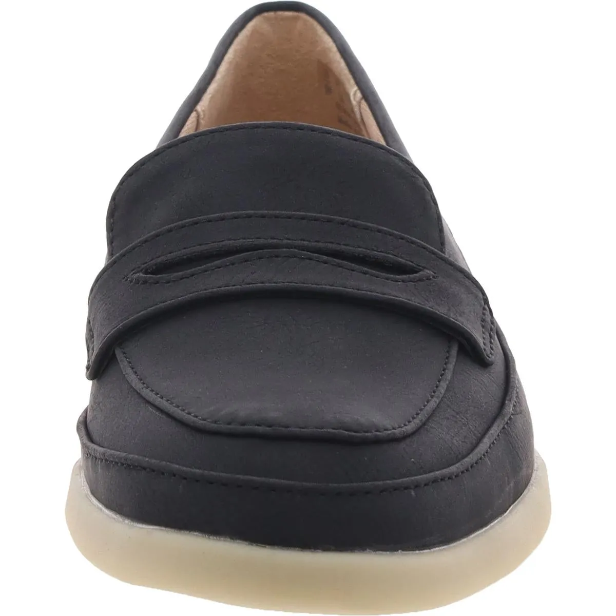 Malta Womens Padded Insole Faux Leather Loafers