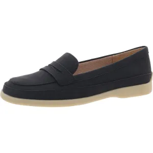 Malta Womens Padded Insole Faux Leather Loafers