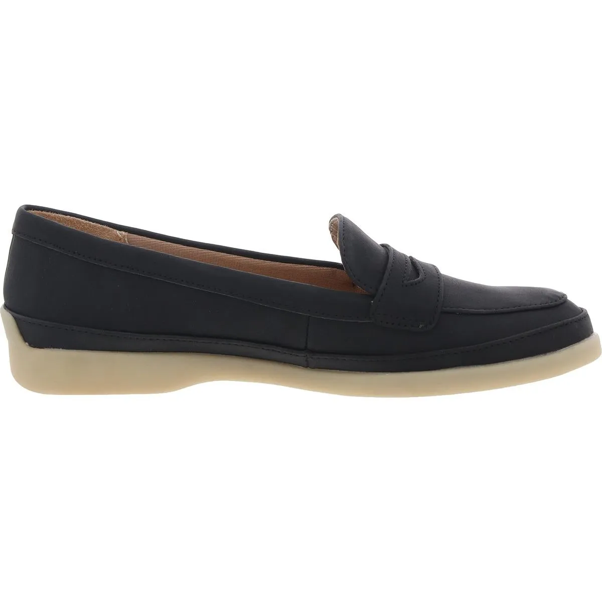 Malta Womens Padded Insole Faux Leather Loafers