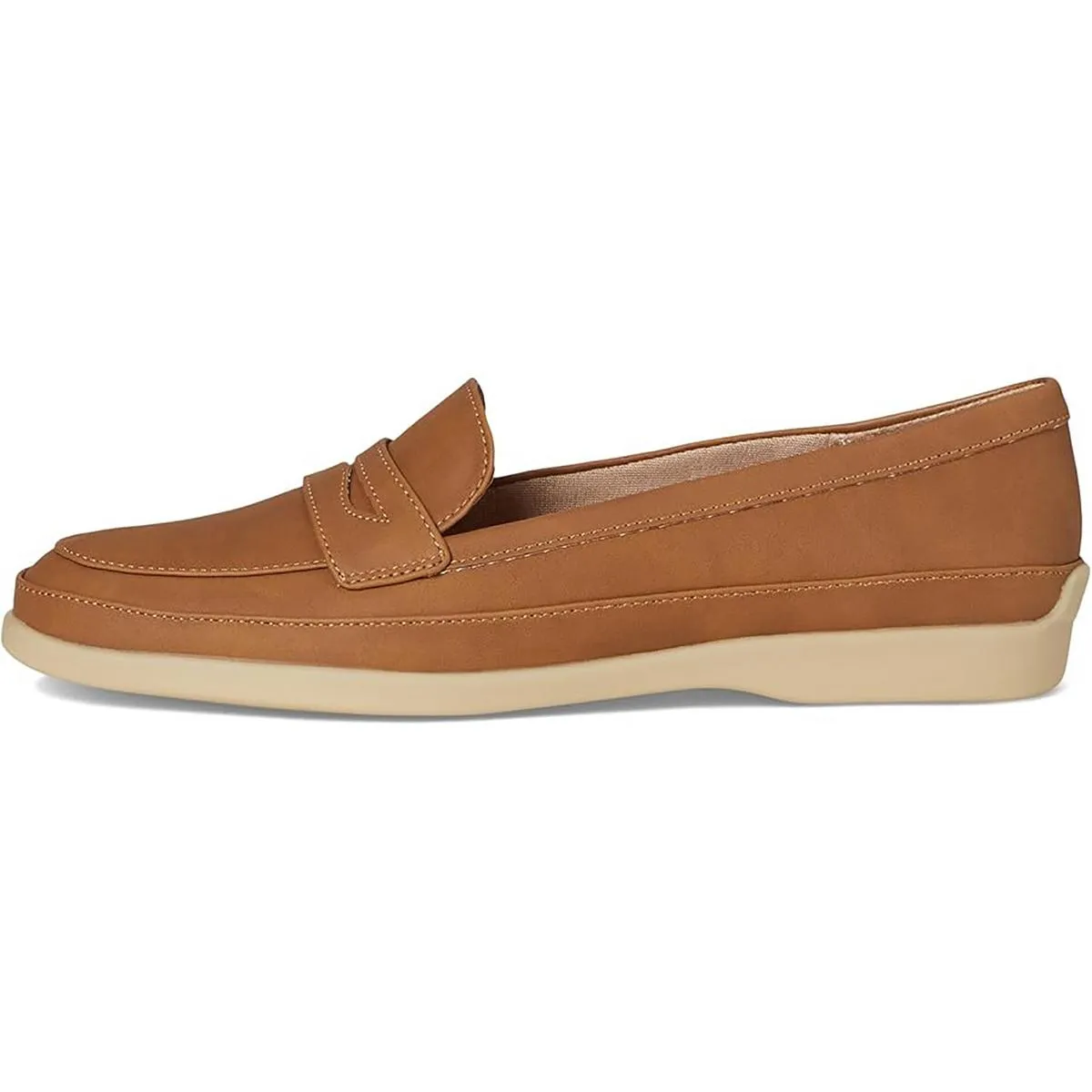 Malta Womens Padded Insole Faux Leather Loafers