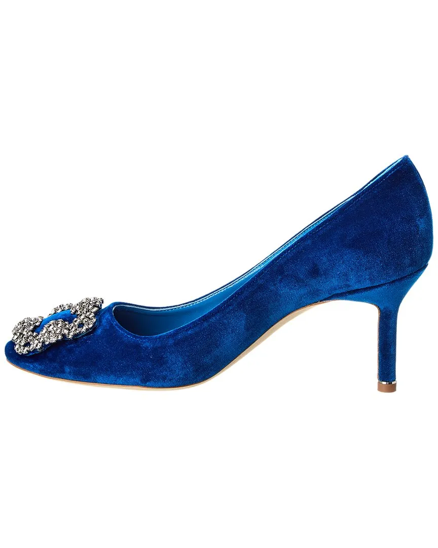 Manolo Blahnik Hangisi 70 Velvet Pump
