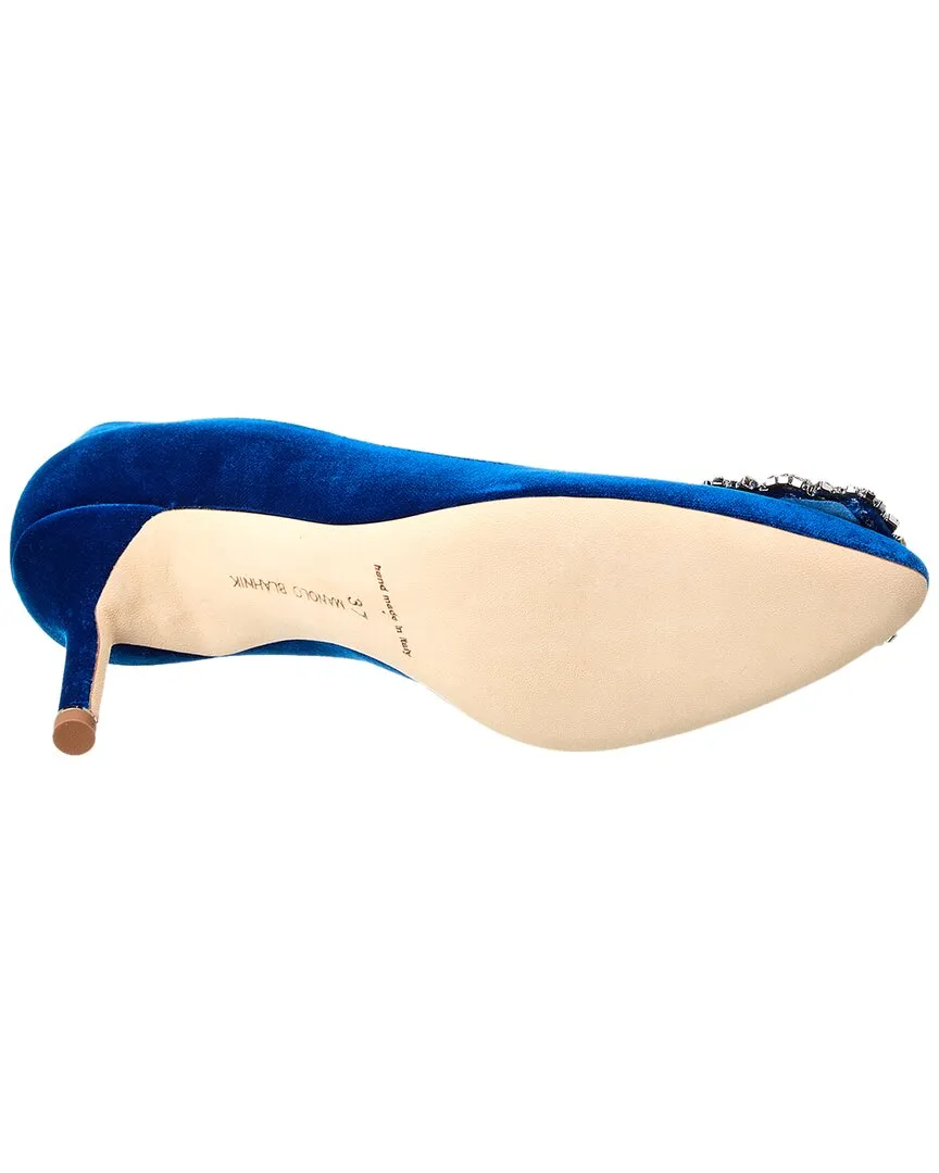 Manolo Blahnik Hangisi 70 Velvet Pump