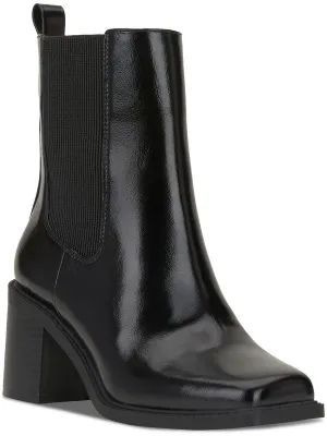 Mapiya Womens Faux Leather Zip Up Ankle Boots