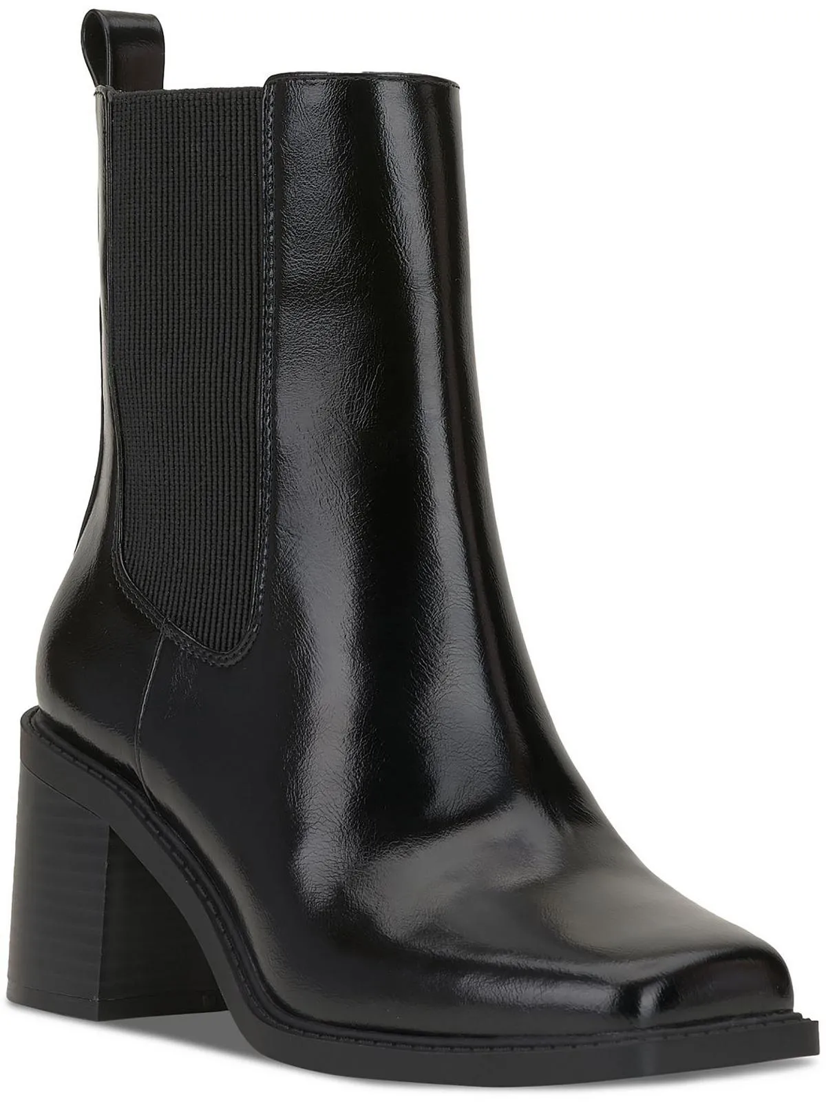 Mapiya Womens Faux Leather Zip Up Ankle Boots