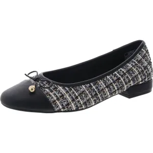 Marios Womens Toe Cap Man Made Ballet Flats