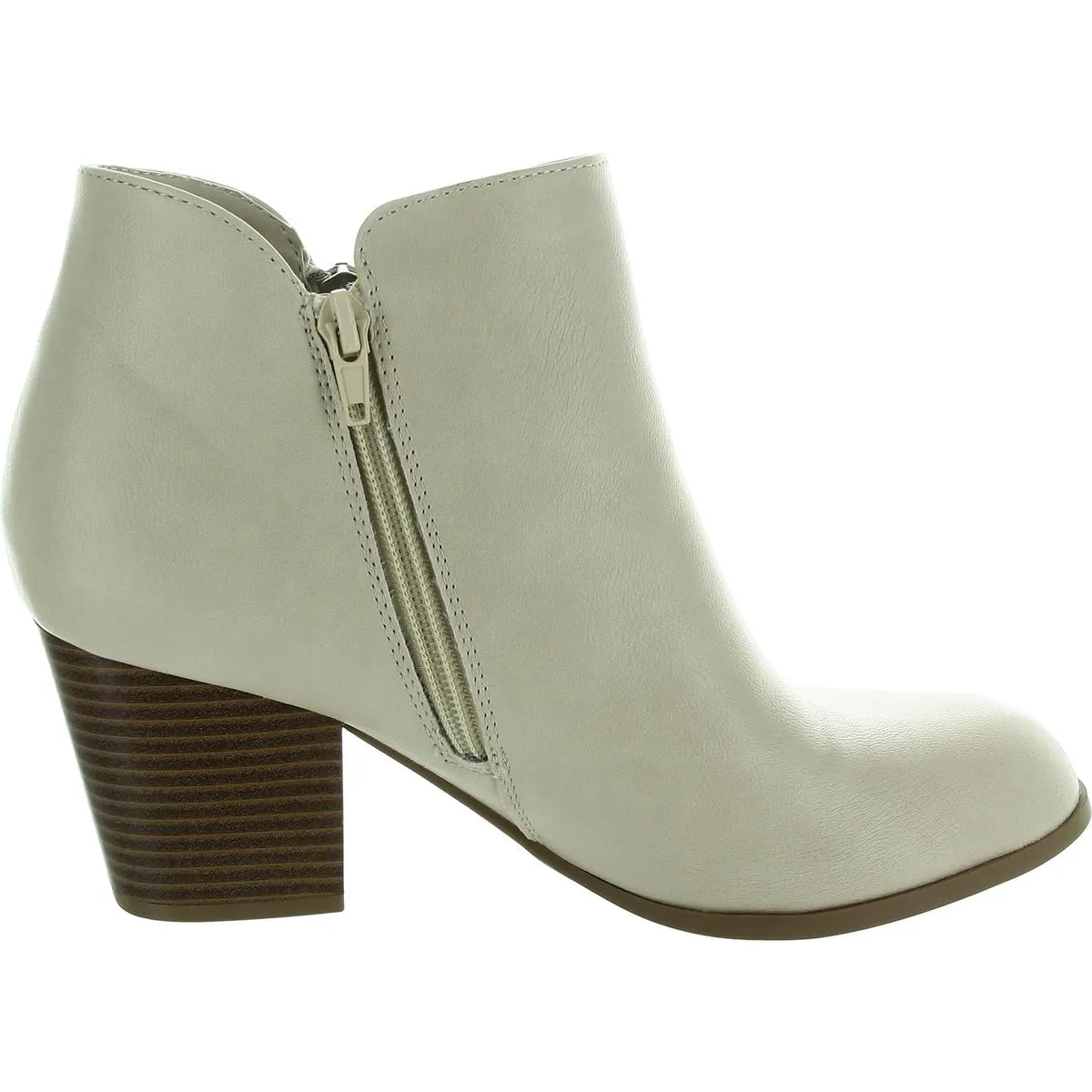 MASRINAA ZIP BOOTIE Womens Faux Leather Embroidered Ankle Boots