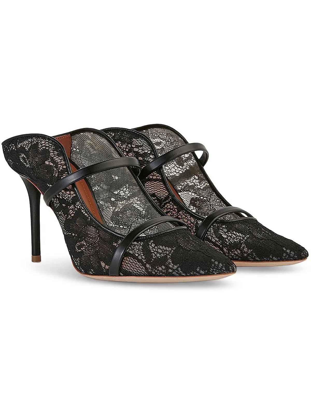Maureen Womens Leather Lace Pumps